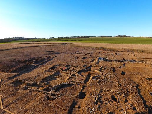 A new aerial view of the site in Eastfield, Scarborough.