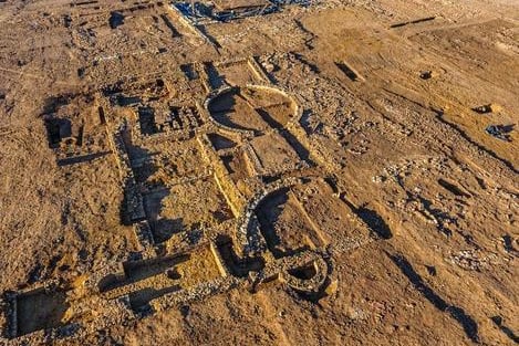 Aerial shots show off the scale of the site unearthed in Eastfield.