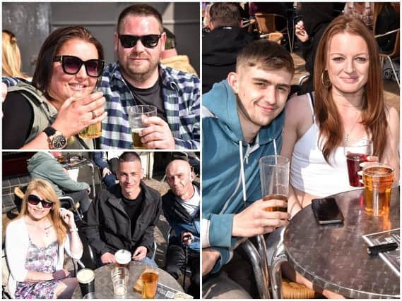CHEERS! Blackpool locals enjoying beer gardens in the weekend sun - in pictures