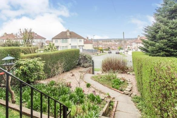 To the front of the property there is an enclosed garden with Iron access gate an walled border, shrubs, plated areas and steps up to the front door.