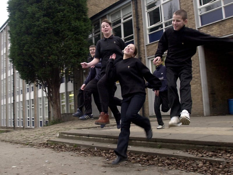 January 2004 and pupils were celebrating news the school had come out of 'special measures' by Ofsted.