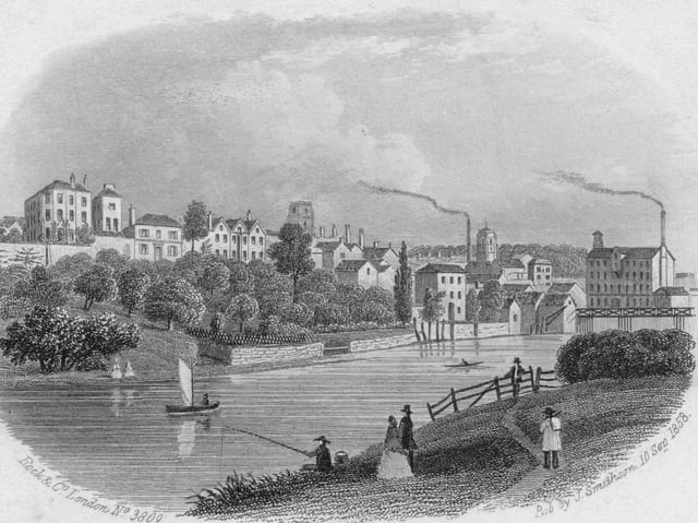 Malton in Yorkshire, circa 1858.