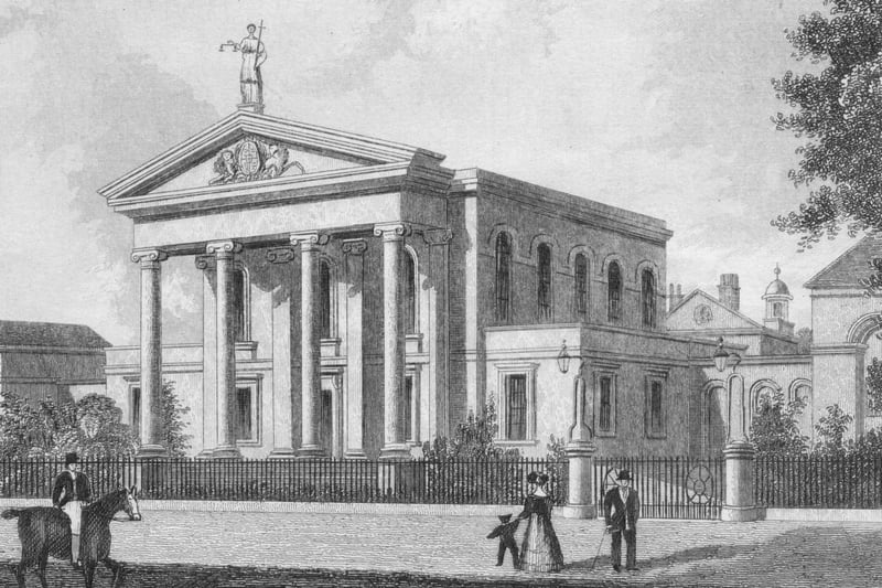 The Court House, Beverley, East Riding of Yorkshire, circa 1800.