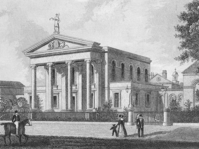 The Court House, Beverley, East Riding of Yorkshire, circa 1800.