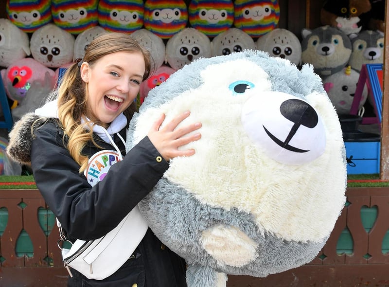 Coronation Street actress Harriet Bibby ,who plays Summer Spellman in the iconic Soap, celebrates her birthday at Blackpool Pleasure Beach during the park's 125th celebration season Pictures: Dave Nelson