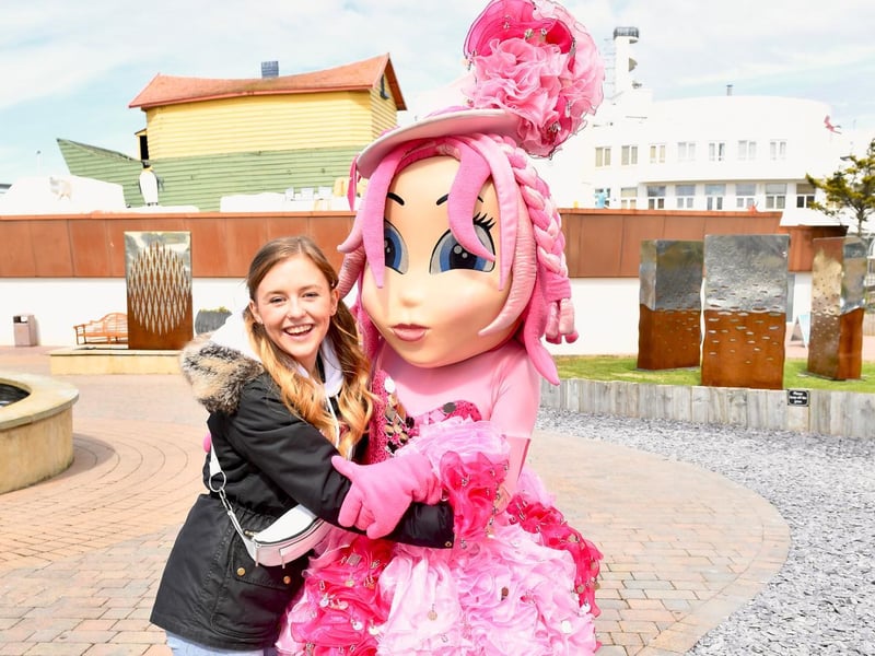 Coronation Street actress Harriet Bibby celebrates her birthday at Blackpool Pleasure Beach during the park's 125th celebration season Pictures: Dave Nelson