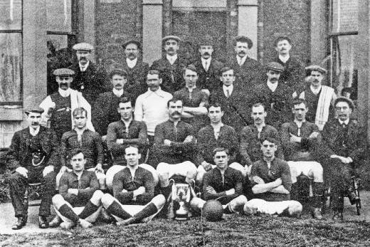 Fryston Colliery AFC, pictured between 1910 and 1920