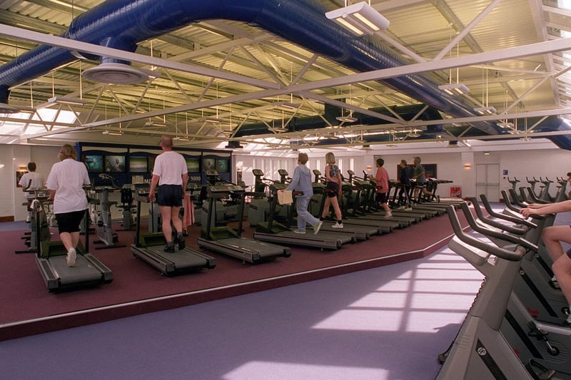 Aerobic exercising facilities at Esporta Leisure inside Cookridge Hall Country Club.
