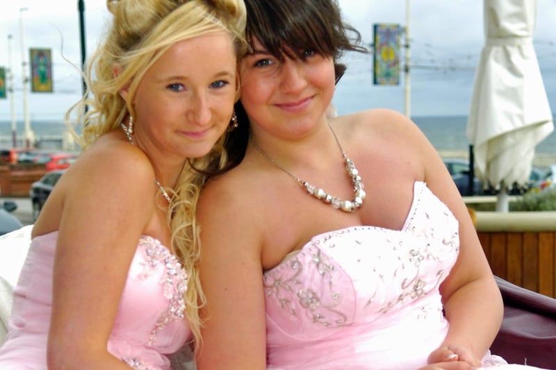 Bispham High School, 2011. Pictured are Alicia Carmen and Rhyanne Jebson.