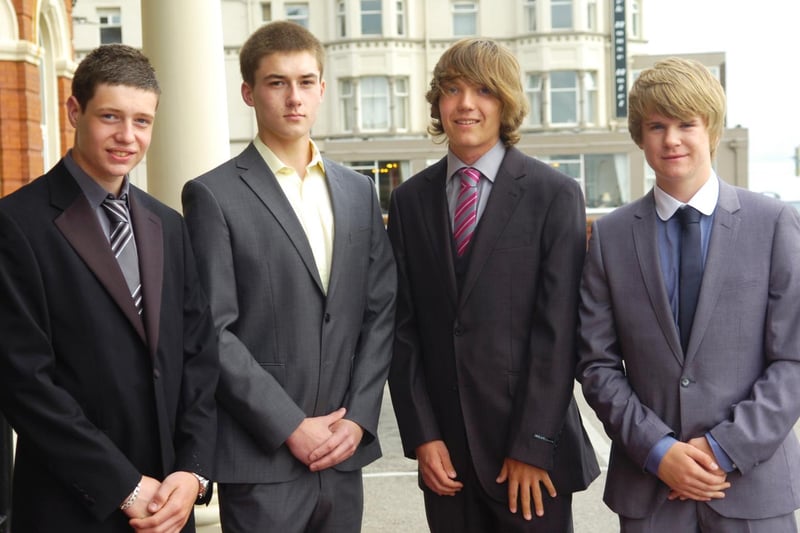 Bispham High School, 2011. Pictured are Josh Ashton, Jake Jones, Elliott Johnston and Josh Portwood.