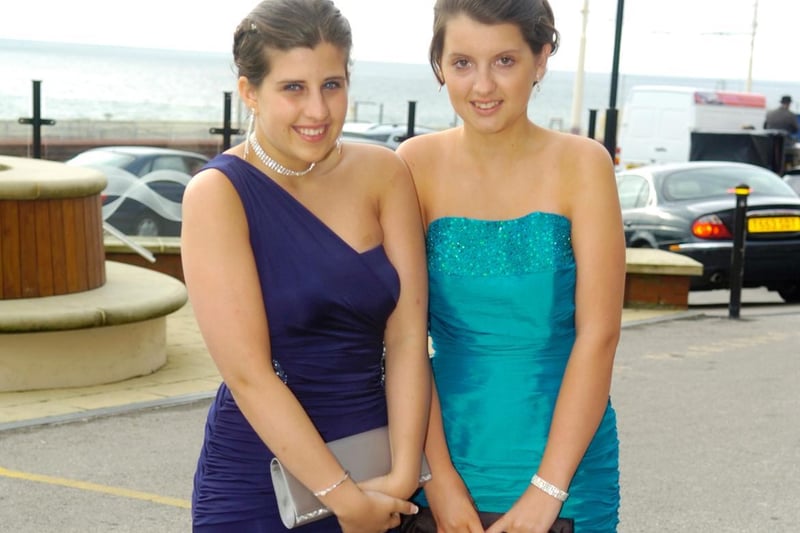 Bispham High School, 2011. Pictured are Emily Hopkins and Jessica Hanlon.