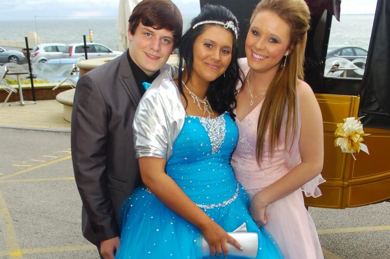 Bispham High School, 2011. Pictured are Mark Ratcliff, Faith Wright and Natasha Jackson.