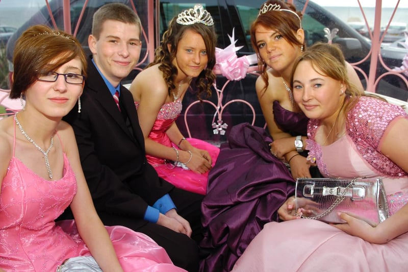 Bispham High School, 2011. Samantha Peters, Nathan Crossland, Sophie Loynds, Kerri Pace and Amy Scott.