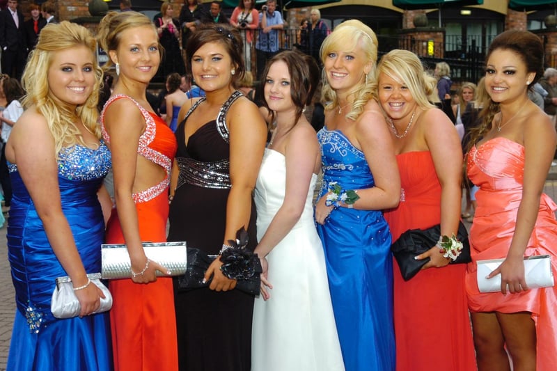 Montgomery High School 2011. Pictured are Abbie Hatherley, Katie Shaw, Chloe Biddz, Shannon Richardson, Charlotte Mahoney, Harley Livesey and Aseah Lowndes.