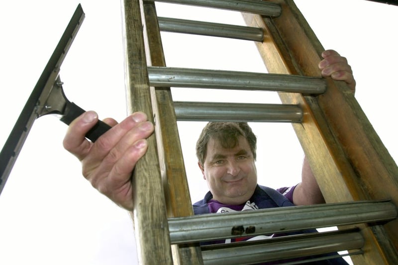 Were you having your windows cleaned by Andrew Walker in May 2000? He had gained an NVQ in window cleaning.
