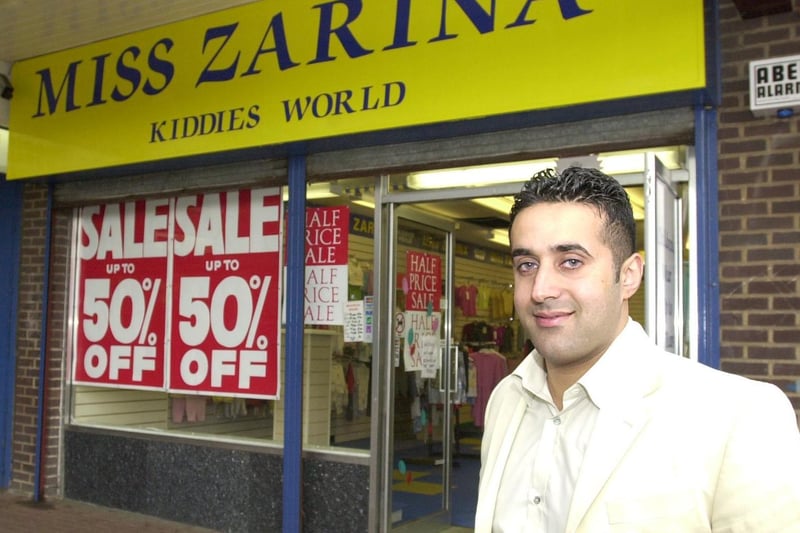 Remember Manni Hussain? He ran his own childrens clothes shop Miss Zarina in Bramley. He is pictured in April 2000.