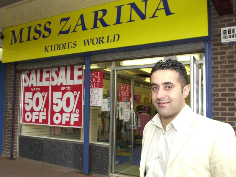 Remember Manni Hussain? He ran his own childrens clothes shop Miss Zarina in Bramley. He is pictured in April 2000.