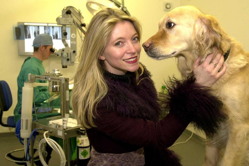 TV presenter and vet Trude Mostue official opened White Cross Veterinary Group Surgery at Bramley Town End in April 2000.