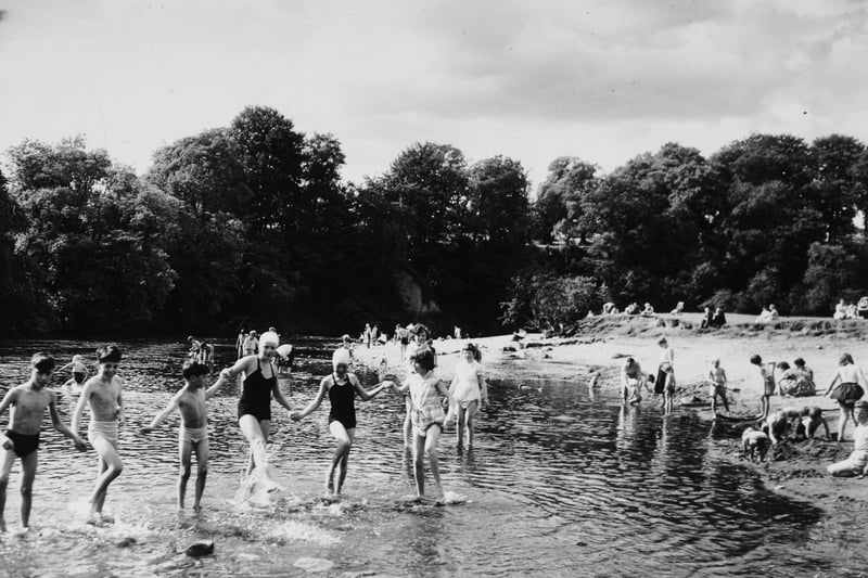 Bolton Abbey, August 1960
Children playing in the river.