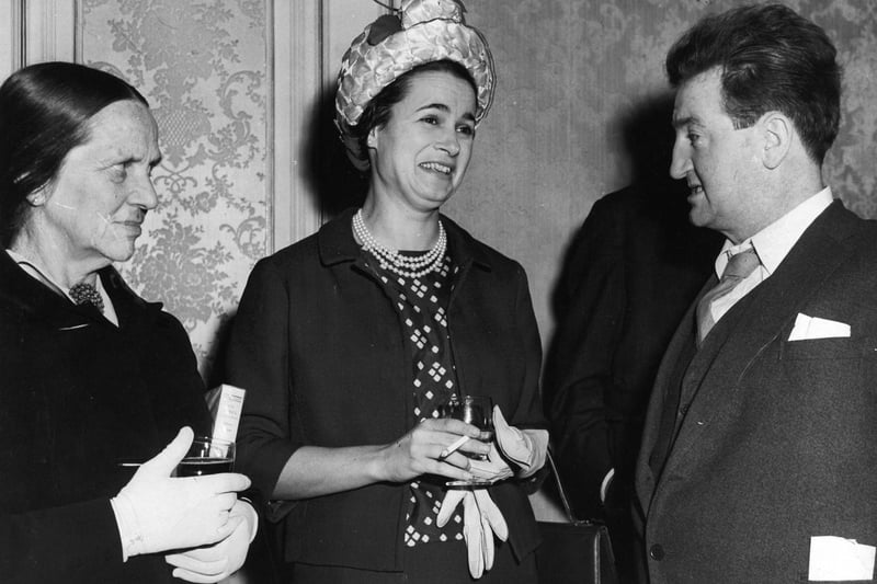 Harrogate, 13th September 1962

Seen at the literary luncheon at the Old Swan, Harrogate, the Countess of Harewood (centre) chats with Brendan Behan and authoress Ethel Mannin.
