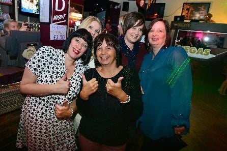 Sue, Lisa, Sue, Julie, Adele in Vegas Bar