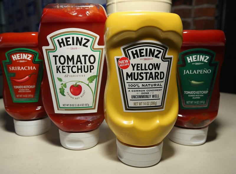 Some of the many sauces created by Heinz.