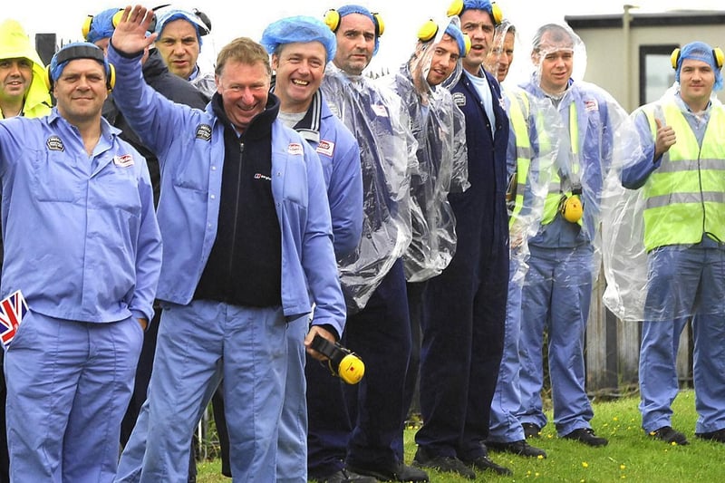Heinz workers greet the Queen in May 2009.