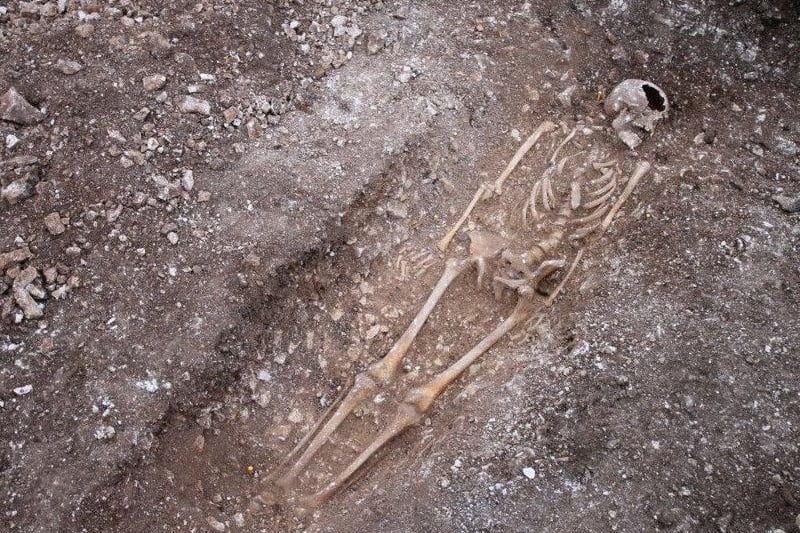 The remains of a man thought to have been executed 1,000 years ago were uncovered near Shoreham in 2018. The skeleton dating back to the 11th Century was found during excavation work on the South Downs for the Rampion Offshore Wind Farm, with the body showing signs of a traumatic death.