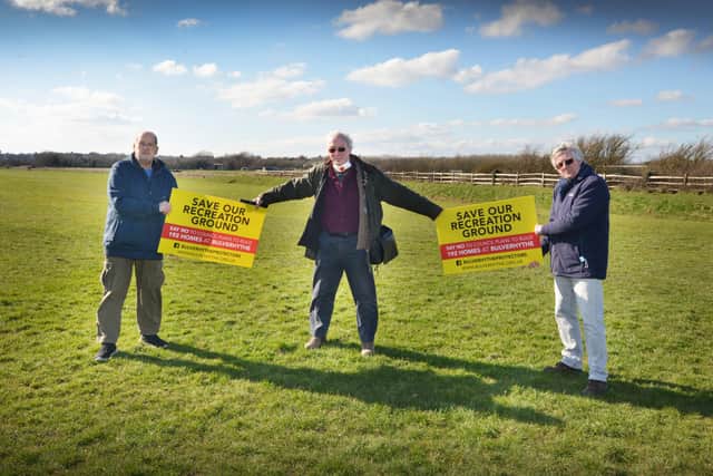 L-R: Peter Clarke (Chairman Friends of Combe Valley), William Ackroyd (Trustee & Treasurer Friends of Combe Valley) and Chris Dadswell (Vice Chair of Friends of Combe Valley).

Pictured at Bulverhythe recreation ground. SUS-210703-113856001