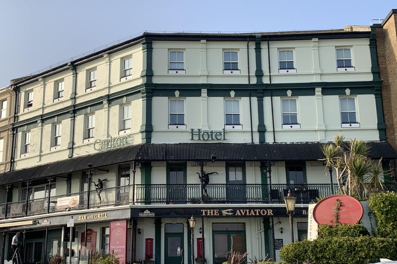 The Aviator bar and grill, attached to The Carlton Hotel, will be opening its seafront terrace next month, offering guests drinks, food and stunning sea views.