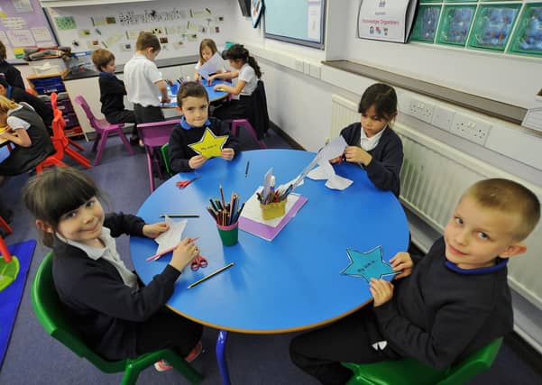 Year 2 pupils get stuck ino some crafts.