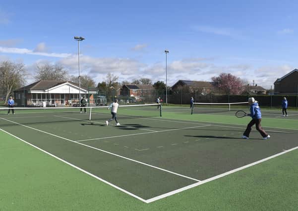 Sleaford Tennis Club in full swing. EMN-210329-163206001