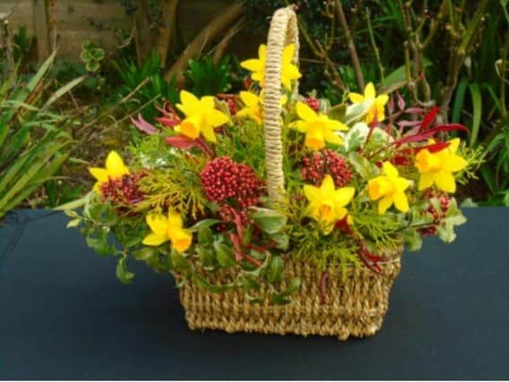 Wendy Peters' winning floral arrangement