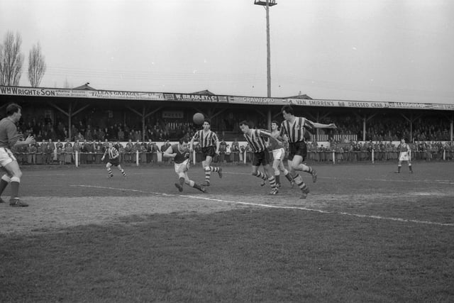 Top of the table, on 67 points, was Bath City (who Boston beat 3-0 at home at the start of the season). Bare-handed keeper action on show here.