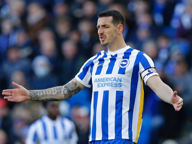 The Albion skipper donned the gloves when Robert Sánchez was sent off against Newcastle in December