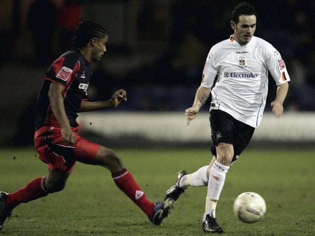 Had signed from Rushden in January and still waiting for his Luton debut which came in the 3-2 defeat again Hull two games later. Went on to played nine times, becoming a regular during the following two seasons, earning a move to Norwich.