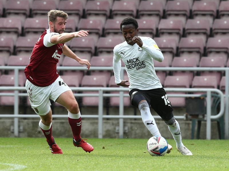 WINGER: SIRIKI DEMBELE (pictured) v SAM HOSKINS: Dembele is a terrific talent for this level, one who is impossible to contain if he’s in the right mood. A goal threat and also creates plenty of chances for teammates. Hoskins is a versatile talent who guarantees 100 per cent effort and who will run himself into the ground, but his end product is not always as reliable. Posh win 9-7.
