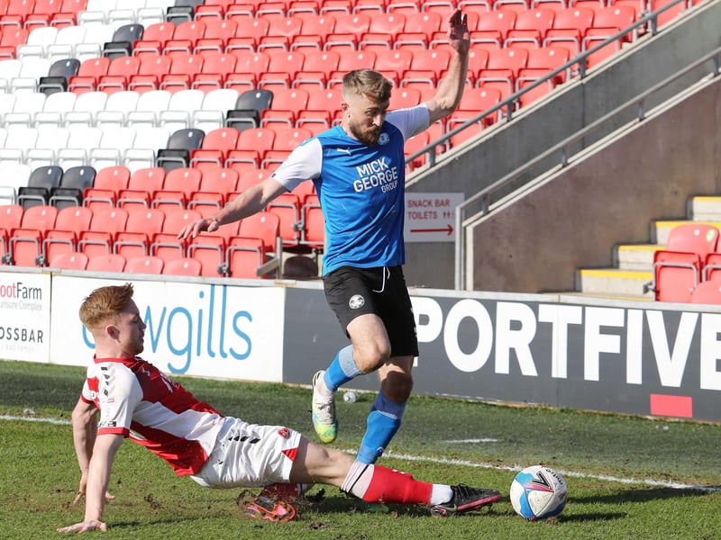 LEFT-BACK: DAN BUTLER (pictured) v JOSEPH MILLS: Butler is not the most consistent of players, certainly in possession as his crossing quality comes and goes, but a tenacious defender who wears opponents down. Captain Mills is a solid performer down the left flank. A very capable defender at this level, Mills has at times struggled to deliver quality going the other way. A draw 7-7.