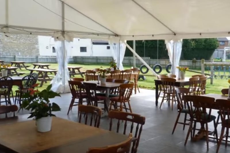 The garden at the Old Crown in Ashton has been transformed by owner, Andy, who has worked very hard to prepare the area for its reopening on April 12. The outdoor space includes tables, benches and a children's play area as well as the new addition of a large marquee.