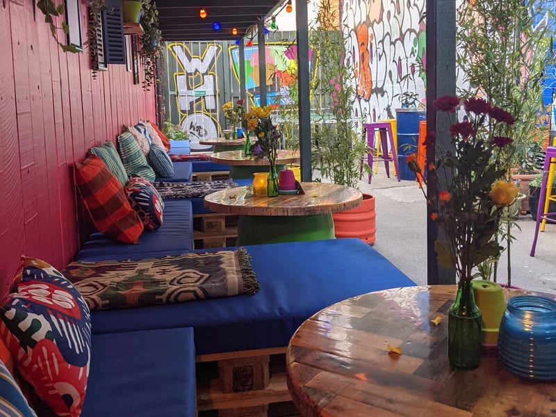 The Garibaldi Hotel - situated in Bailiff Street in Northampton - has a brand new pub garden for locals to enjoy. It is bursting with colour with vibrant plants, art and comfortable outdoor seating.