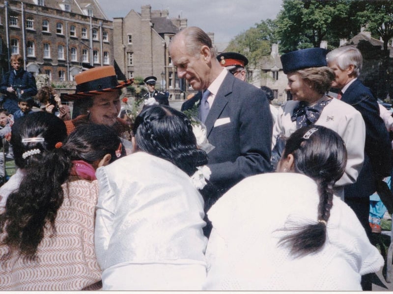 The Queen and Prince Philip on a visit to Peterborough in 1975... Do you have any memories of the visit?