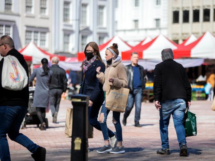 Northampton town centre on Saturday (April 17). Photo: Kirsty Edmonds