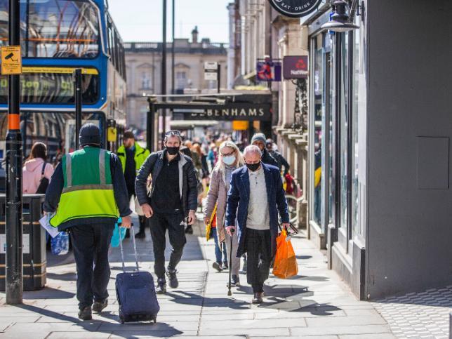 Northampton town centre on Saturday (April 17). Photo: Kirsty Edmonds