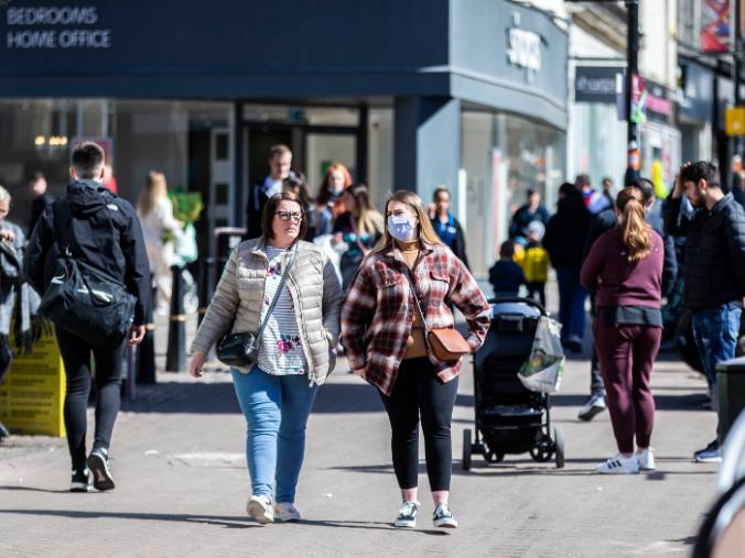 Northampton town centre on Saturday (April 17). Photo: Kirsty Edmonds