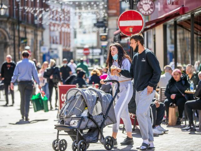Northampton town centre on Saturday (April 17). Photo: Kirsty Edmonds