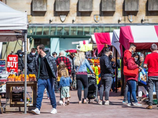 Northampton town centre on Saturday (April 17). Photo: Kirsty Edmonds