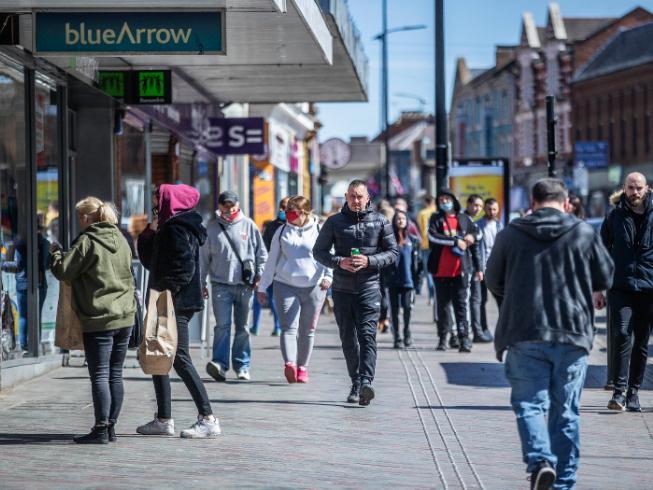 Northampton town centre on Saturday (April 17). Photo: Kirsty Edmonds