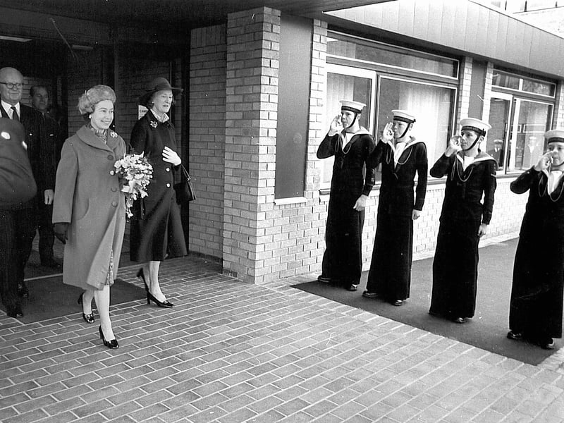 The Queen at the opening of the Cresset in 1978.