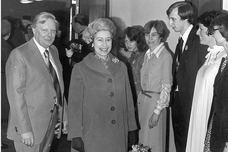 The Queen at the opening of the Cresset in 1978.