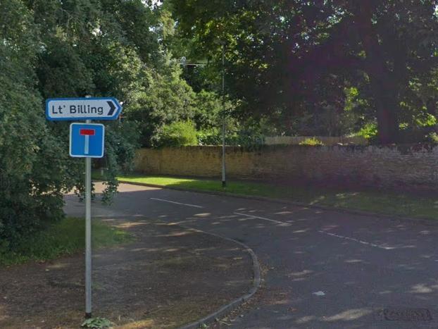 Prices fell by 4.5 percent in Little Billing where homes cost, on average, £232,508 in September 2020 in comparison to £243,134 in September 2019. Photo: Google Maps.